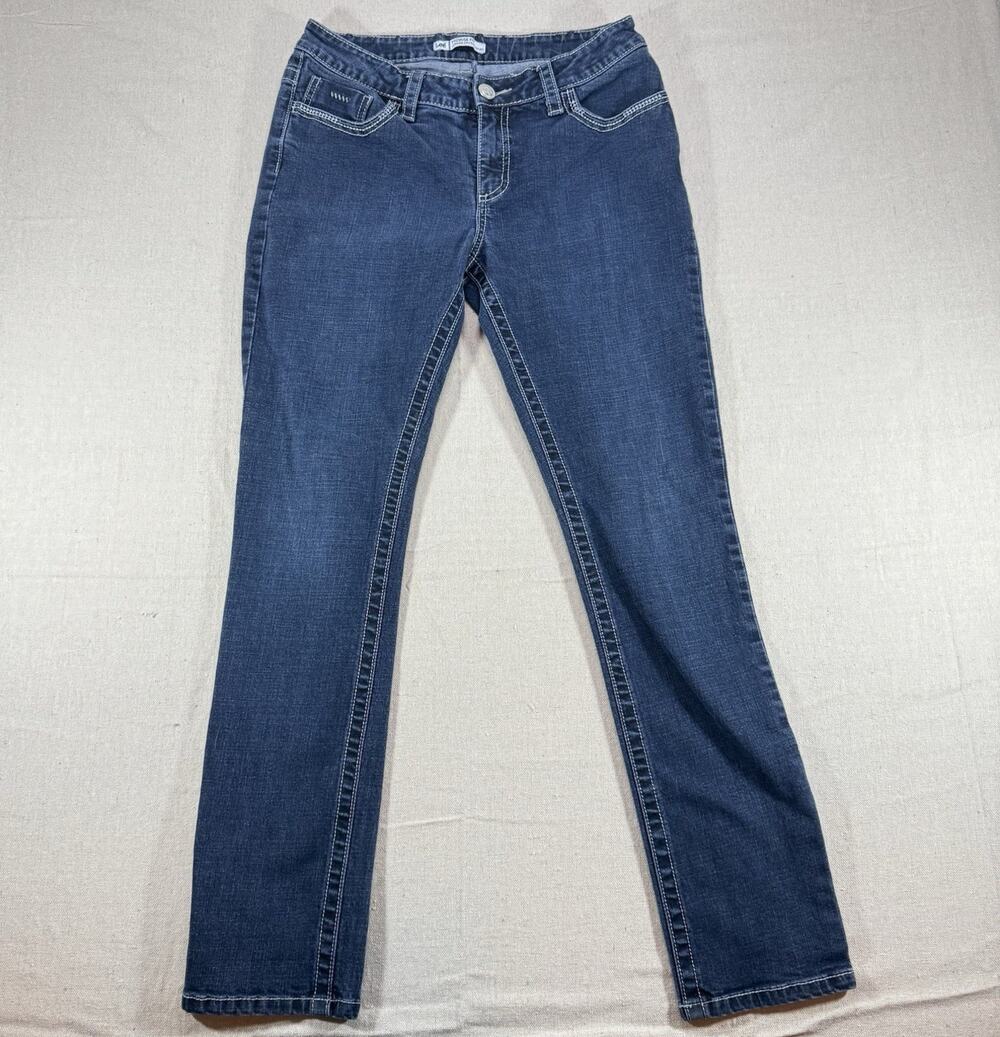Lee Mid Rise Fit Womens Blue Stretch Bootcut Jeans Size 30W